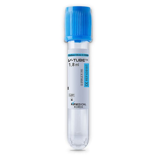 Zylinderförmiger Probenahmeröhrchen - 630277, 630187 - AB Medical, Inc. - Kunststoff / für Probennahme / mit Natriumcitrat