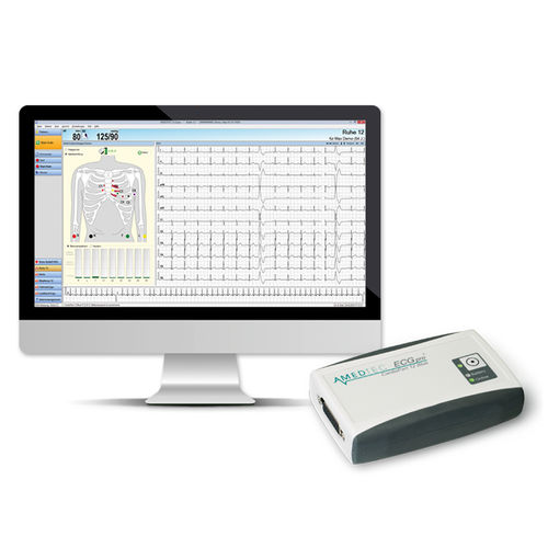 Ruhe-Elektrokardiograph - CARDIOPART BLUE  - AMEDTEC Medizintechnik - Belastung / 12 Kanäle / für PC