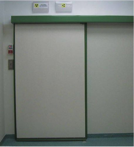 Tür für Strahlentherapie - UP series - BETA AntiX - Schiebe / Aluminium