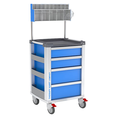 Medizinischer Wagen - THERAPY KART® COMPACT - Weiko - für Transport / 4 Schubladen / Kassetten