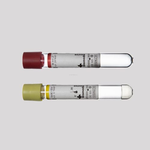 Labor-Probenahmeröhrchen - VI 1PRP - Biomed Device s.r.l. - zylinderförmig / Serum
