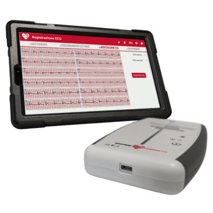 Ruhe-Elektrokardiograph - CardioPad Lite  - Biotechware - 12 Kanäle / für Tablet / mit Touchscreen