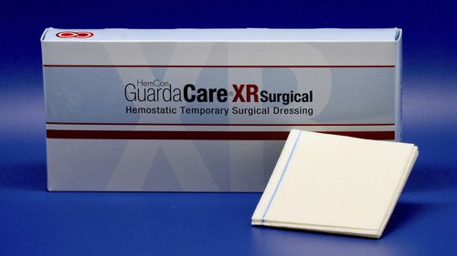 Hämostatisches Polsterbinde - GuardaCare® XR - Tricol Biomedical - antimikrobiell