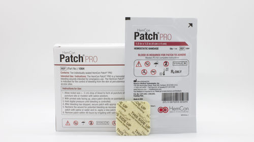 Hämostatisches Hautpflaster - Patch® PRO - Tricol Biomedical - antimikrobiell