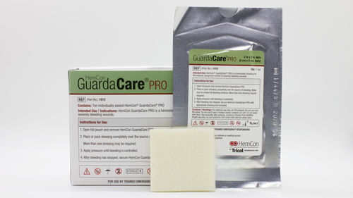 Antimikrobielle Mullkompresse - GuardaCare® PRO - Tricol Biomedical - hämostatisch