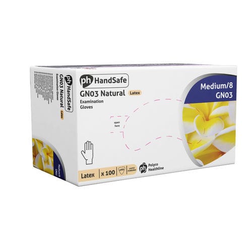 Latexhandschuh - GN03 - Polyco Healthline - medizinisch / unsteril / beidhändig