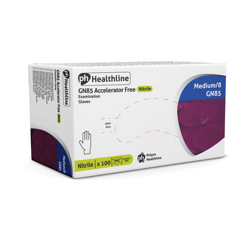 Nitrilhandschuh - GN85 - Polyco Healthline - medizinisch / puderfrei / unsteril