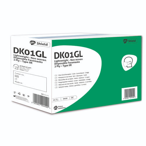OP-Maske / EN 14683 - DK01GL - Polyco Healthline - Polypropylen / für Erwachsene / 50er-Packung