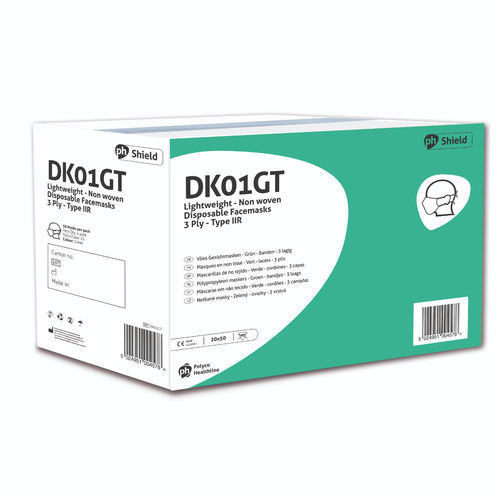 OP-Maske / EN 14683 - DK01GT - Polyco Healthline - Polypropylen / für Erwachsene / 50er-Packung