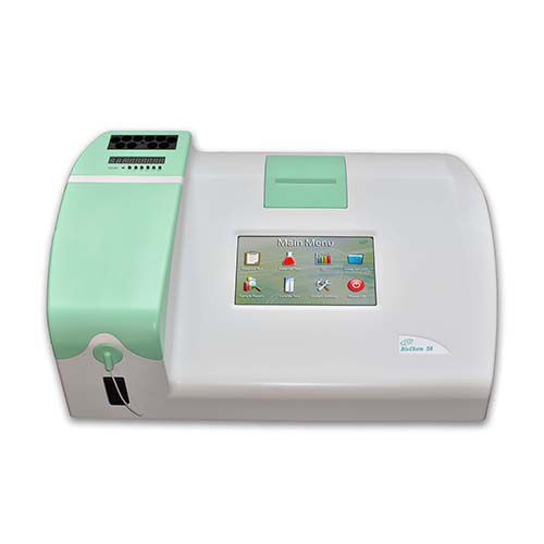 Halbautomatisches biochemisches Analysegerät - BioChemSA - HTI Medical Inc. - Tisch / Plasma / Serum
