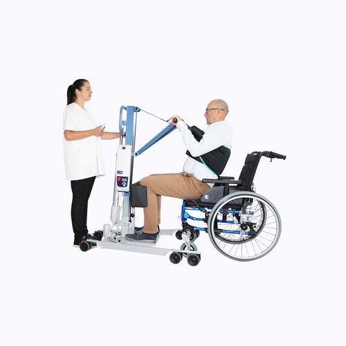 Elektrischer Patientenlifter - EASYLEV XL - Nausicaa Medical - auf Rollen / für Übergewichtige / Hub