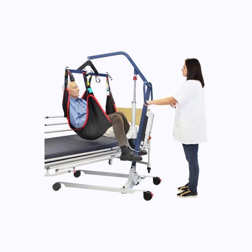 Elektrischer Patientenlifter - NAUSI-FLY - Nausicaa Medical - manuell / auf Rollen / Hub