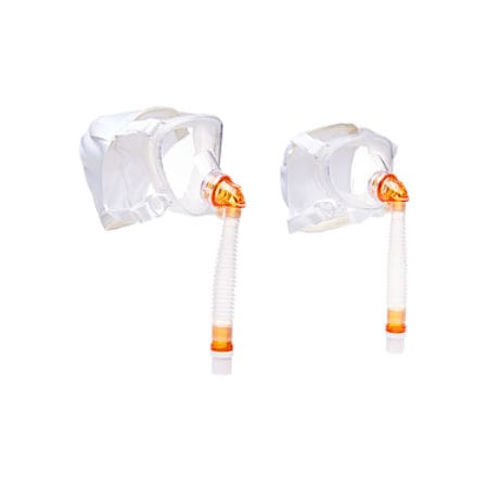 Maske für künstliche Beatmung / für Kinder - BITRAC® MAXSHIELD SELECT™ - Pulmodyne - Silikon / transparent / verstellbar