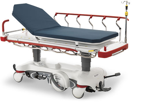 Transport-Fahrtrage - Prime X - Stryker Acute Care - elektrisch / 2 Ebenen / röntgenstrahlendurchlässig