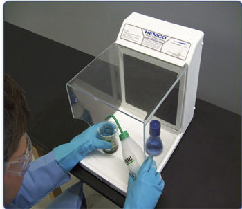 Chemieabzugshaube-Abzugshaube - MicroFlow I  - HEMCO - Labor / Tisch / Aktivkohle
