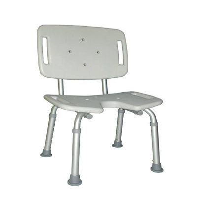 Toilette-Duschstuhl - HMP-5005KD - Home Medical Products Inc. - mit Rückenlehne / höhenverstellbar / Kunststoff