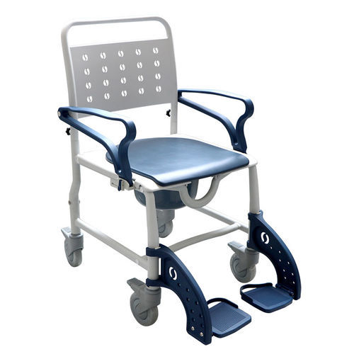 Garderobenstuhl mit Armlehnen - MHCMWC–BE - Mobb+ Health Care - auf Rollen / mit Eimer