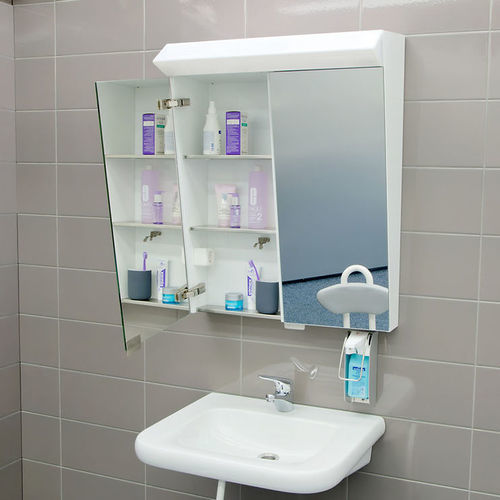 Toilettenschrank - 10493590-RL - ROTH MOBELI GmbH - mit Spiegel / wandmontiert / weiß