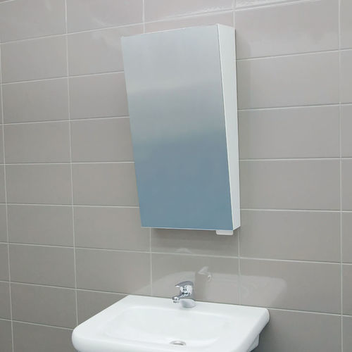 Toilettenschrank - 10093580-LS  - ROTH MOBELI GmbH - mit Spiegel / wandmontiert / weiß