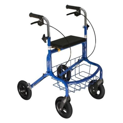Rollator mit 4 Rädern - PAAVO - Tukimet Oy - Stahlrahmen / mit Sitz / mit Korb