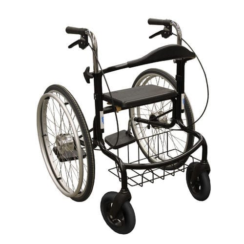 Rollator mit 4 Rädern - 500100MU - Tukimet Oy - Stahlrahmen / mit Sitz / mit Korb
