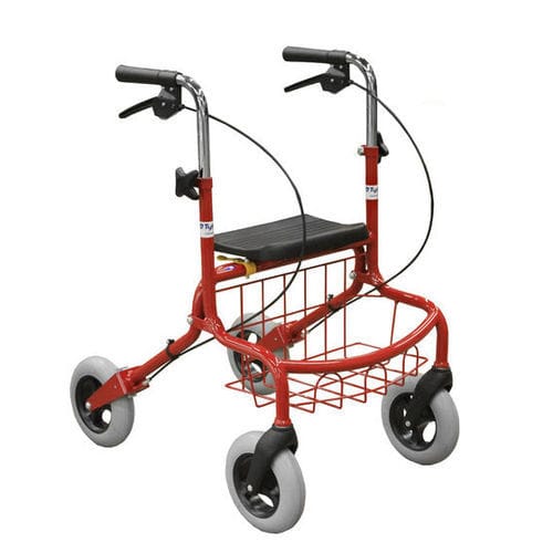 Rollator mit 4 Rädern - 339600M - Tukimet Oy - Stahlrahmen / mit Sitz / mit Korb