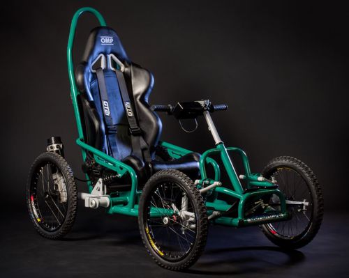 Elektrischer Rollstuhl - Axess e3 - Mont Blanc Mobility - Offroader / Sport / höhenverstellbar