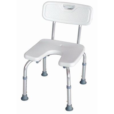 Toilette-Duschhocker - RS651650 - Revolution Sante - mit Rückenlehne / höhenverstellbar