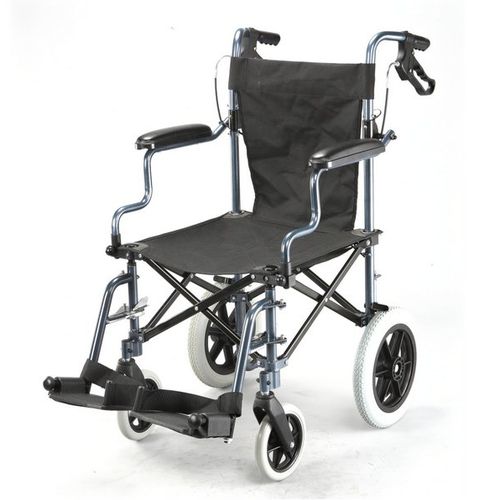 Transportstuhl für den Innenraum - WH-B012 - Well Home Health Products - für Außenbereich / zusammenklappbar / mit Fußstütze