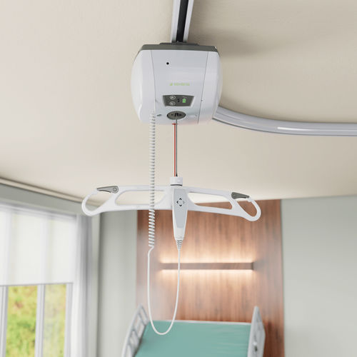 Batteriebetriebener Patientenlifter - M-Series Essential - Savaria - deckenmontiert / Hub