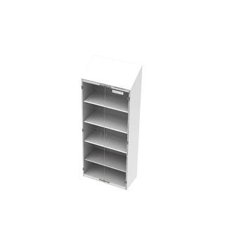 Schrank für Reinraum - CAP91SC - Clean Air Products - mit Regal / weiß / 1 Modul