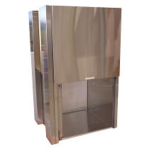 Transferschleuse für Reinraum - CAP18WVS series - Clean Air Products - vertikaler Schiebetür / wandmontiert