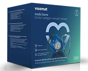 Aneroid-Blutdruckmonitor - medic home - visomat - mit Stethoskop / mit Erwachsenenmanschette