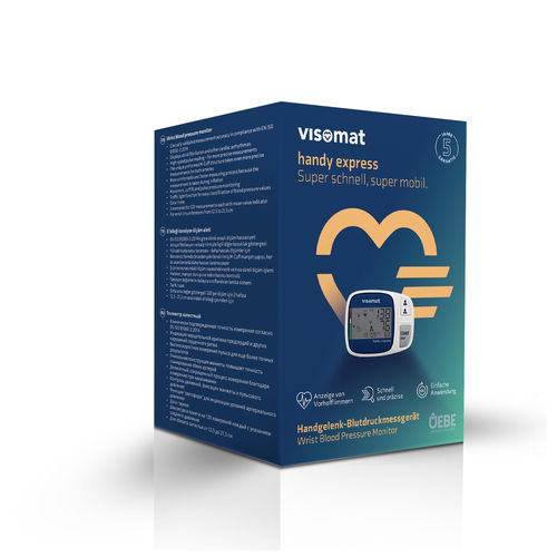 Automatischer Blutdruckmonitor - visomat handy express - visomat - Handgelenk / Wearable / kabellos