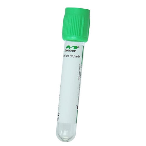 Zylinderförmiger Probenahmeröhrchen - IMPROVACUTER® 652030202, IMPROVACUTER® 663060202 - Improve Medical - Blut / für Probennahme / mit Lithium-Heparin