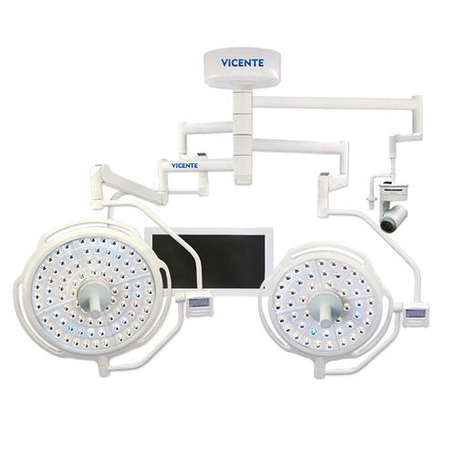 Deckenmontierte OP-Leuchte - Shandong Mingtai Medical Equipment Group - LED / mit 2 Armen / mit Videokamera