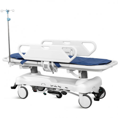 Trage auf Rollen - Z6 - Shandong Mingtai Medical Equipment Group - hydraulisch / Kunststoff