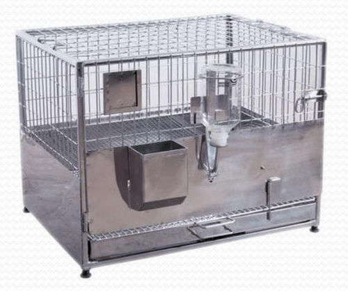 Tierkäfig für Kaninchen - RBS-S-T-3, RBS-S-T-9 - Meditech Technologies India - modular / Edelstahl