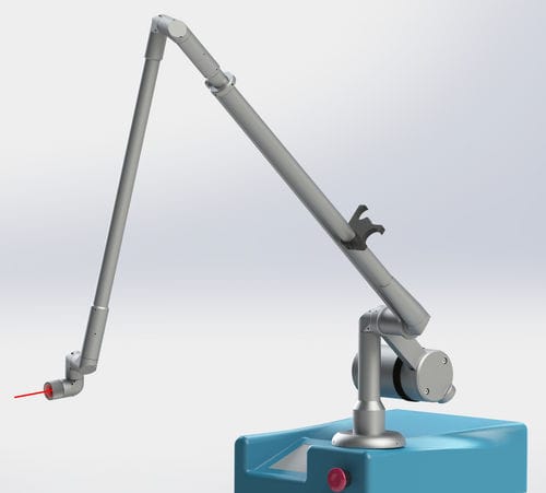Gerätetragarm für medizinische Laser - 0609 - Optotek Medical - Knickarm