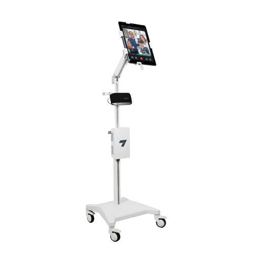 Telemedizinwagen für Tablet-PC - Pro Basic - Ditec Medical - gesichert / mobil