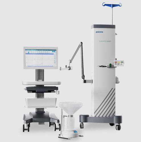 Digitales Urodynamiksystem - Standard - Potent Medical - auf Rollen / Beckenboden-EMG / mit Drucker