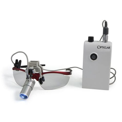 LED-Stirnleuchte - 500.020.002 - Opticlar Vision - Akku / mit tragbarer Lichtquelle