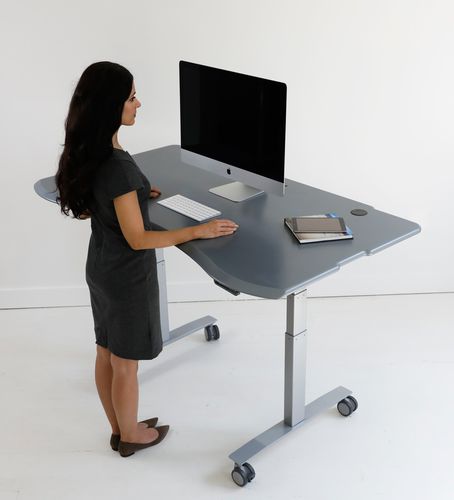 Medizinisch Computer-Arbeitsplatz - Level2 Plus - Biomorph PACS Furniture - höhenverstellbar / mobil