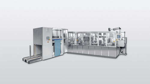 Servogesteuertes Verpackungssystem - MOT - Harro Hoefliger Verpackungsmaschinen - automatisch / Füll-, Form- und Versiegelmaschine / bodenstehend
