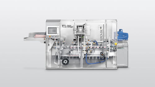 Intermittierender Kartonierer - MKT - Harro Hoefliger Verpackungsmaschinen - bodenstehend / modular / Blister