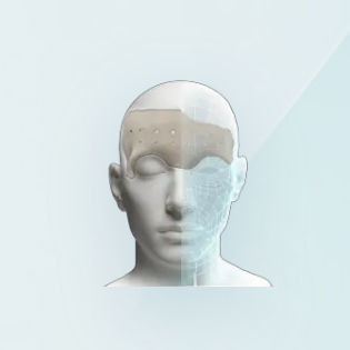 Gesicht Implantat, ästhetisch - 3D - Kontour Medical Technology - anatomisch / Silikon