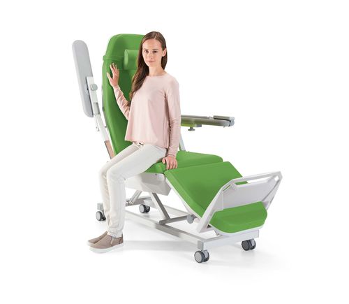 Elektrischer Behandlungsstuhl - SALSA® A4 - LiKAMED - dreiteilig / auf Rollen