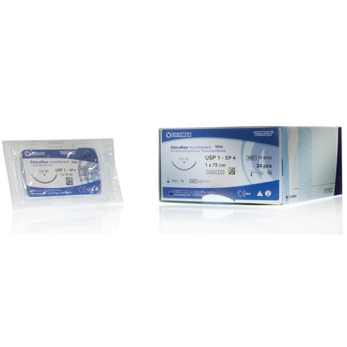 Nicht resorbierbarer Nähfaden - Chiraflon  - Vitrex Medical A/S - ophthalmische Chirurgie / orthopädische Chirurgie / Plastische Chirurgie