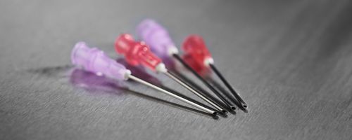 Gesicherte Nadel - Medoject® - Vitrex Medical A/S - stumpf / 18G