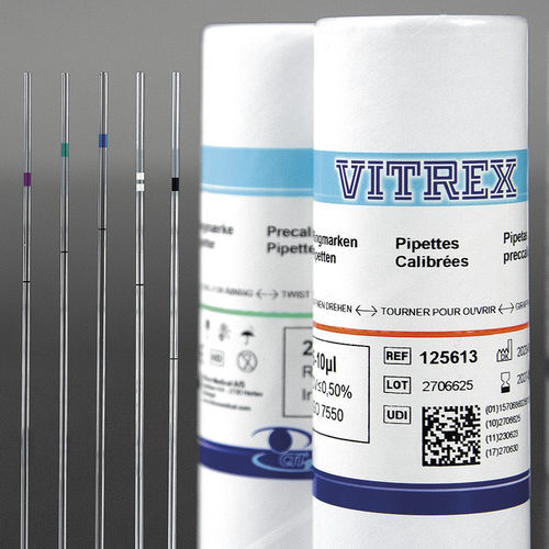 Manuelle Pipette - Precalibrated  - Vitrex Medical A/S - Kapillar / Festvolumen